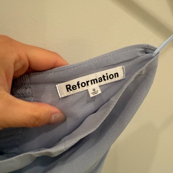 Reformation Arta Dress, Size 0, Color: Mineral - Picture 4 of 5